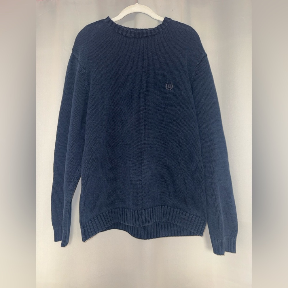 Chaps Dark Blue Crewneck Sweater